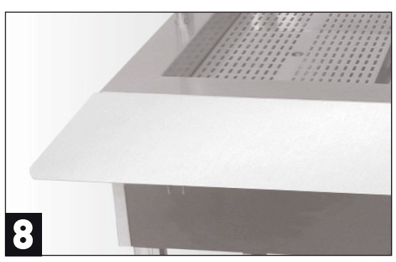 Edelstahl Tellerablage, Zubehör HAMBURG OPT8-3