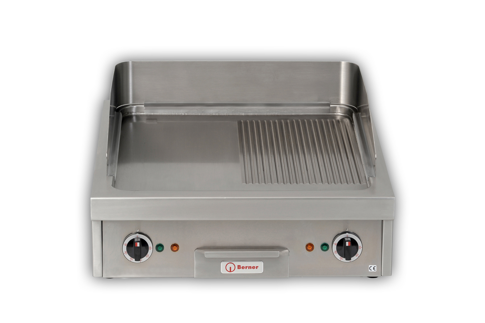 BGAH60H Berner Auftisch Bratplatte 1/2 glatt  1/2 gerillt