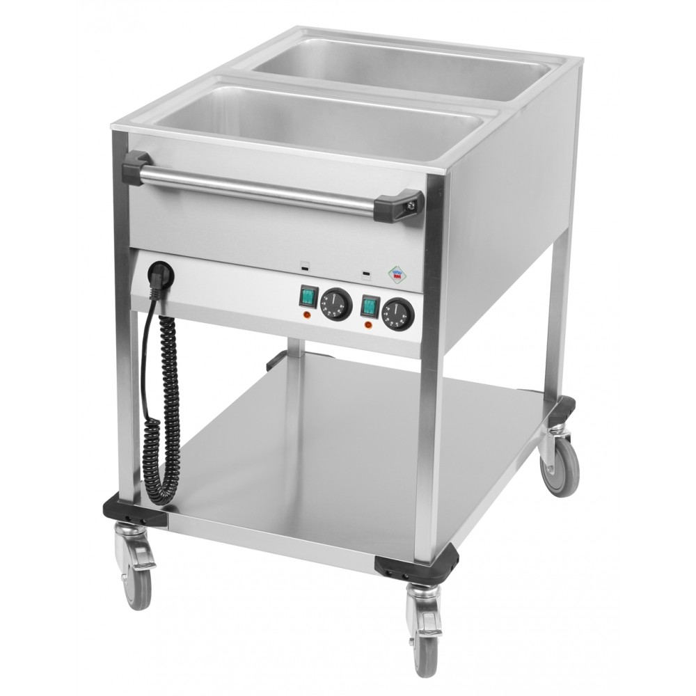 Bain-Marie Wagen 2/1GN  SB-2K