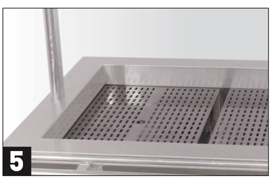 Edelstahl-Erhöhung 1/1, Zubehör HAMBURG OPT5