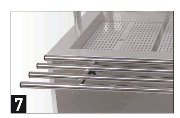 Tablettrutsche, für 3 x 1/1