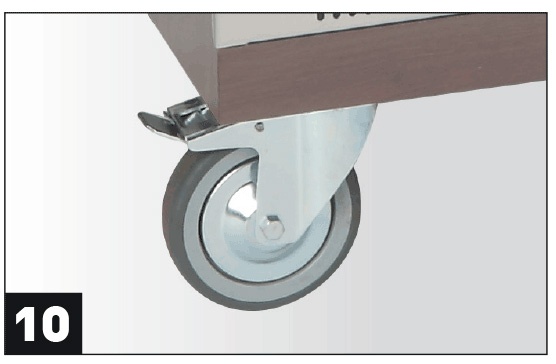 Rollensatz 125 mm, Zubehör KIDS für 75 cm Ausgabeheöhe