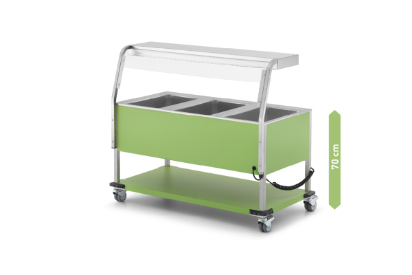 Warmbuffet Speisenausgabe Modell KIDS 200 3/1 GN