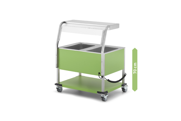 Warmbuffet Speisenausgabe Modell KIDS 200 2/1 GN