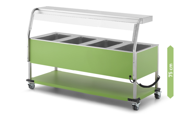Warmbuffet Speisenausgabe Modell KIDS 200 4/1 GN