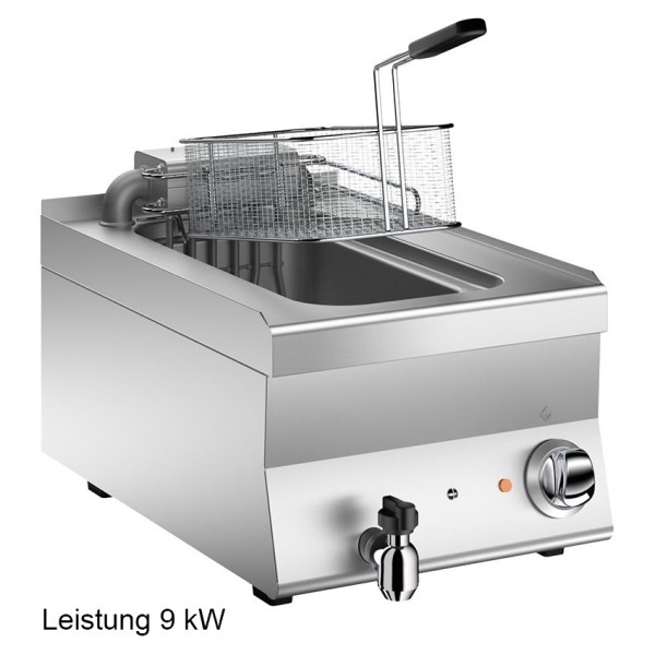 Einzel-Friteuse 10 ltr. 9 kW starke Leistung