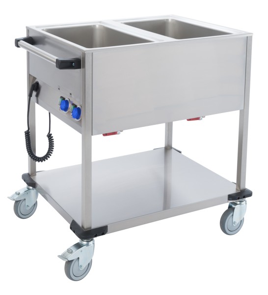 Bain-Marie Wagen 2/1GN BMF2S