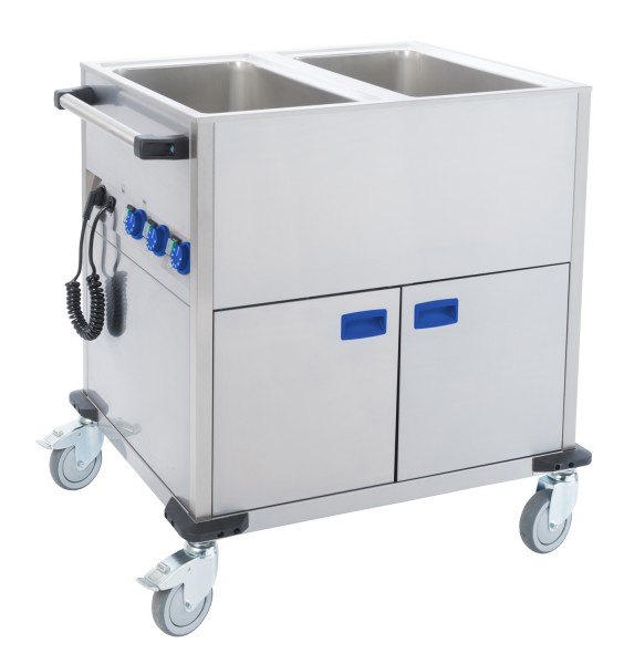 Bain-Marie Wagen 2/1GN BMF2X